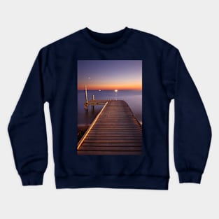 Strange lights in the distance Crewneck Sweatshirt